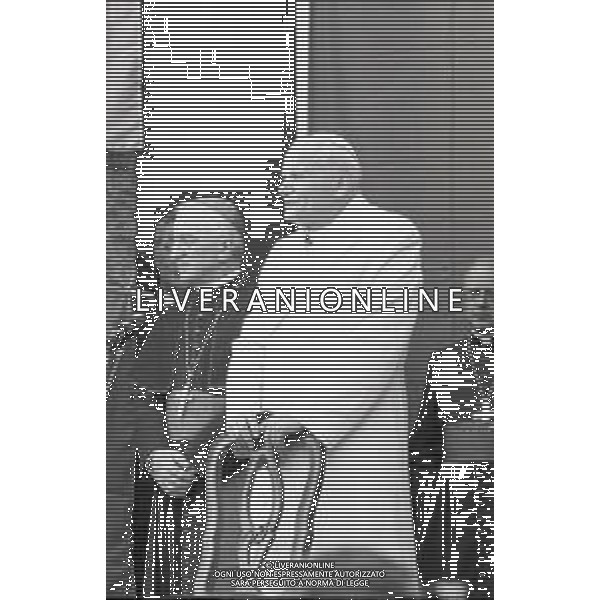 NEG-15-17-06 1985 VENEZIA VISITA PASTORALE DEL PAPA GIOVANNI PAOLO II Karol Józef Wojtyła NELLA FOTO GIOVANNI PAOLO II KAROL JOZEF WOJTYLA A VENEZIA AG ALDO LIVERANI SAS