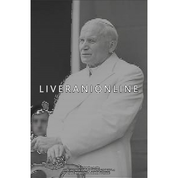 NEG-15-17-06 1985 VENEZIA VISITA PASTORALE DEL PAPA GIOVANNI PAOLO II Karol Józef Wojtyła NELLA FOTO GIOVANNI PAOLO II KAROL JOZEF WOJTYLA A VENEZIA AG ALDO LIVERANI SAS