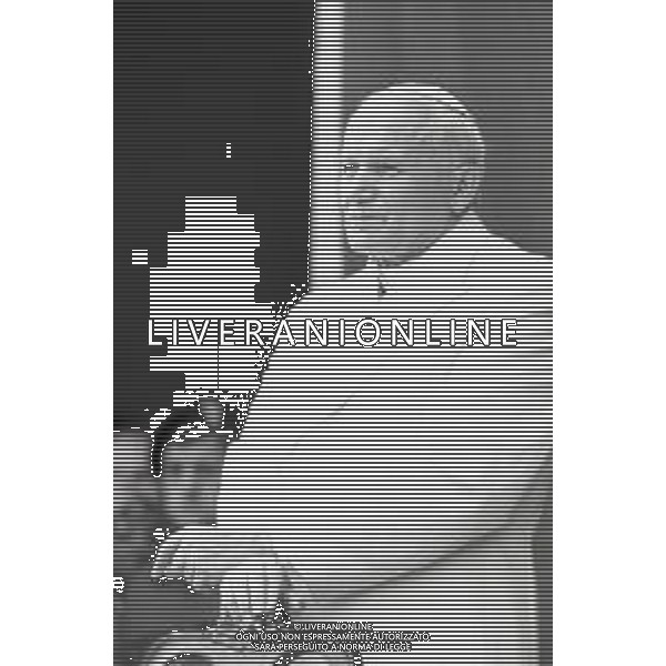 NEG-15-17-06 1985 VENEZIA VISITA PASTORALE DEL PAPA GIOVANNI PAOLO II Karol Józef Wojtyła NELLA FOTO GIOVANNI PAOLO II KAROL JOZEF WOJTYLA A VENEZIA AG ALDO LIVERANI SAS