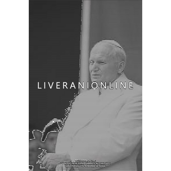 NEG-15-17-06 1985 VENEZIA VISITA PASTORALE DEL PAPA GIOVANNI PAOLO II Karol Józef Wojtyła NELLA FOTO GIOVANNI PAOLO II KAROL JOZEF WOJTYLA A VENEZIA AG ALDO LIVERANI SAS