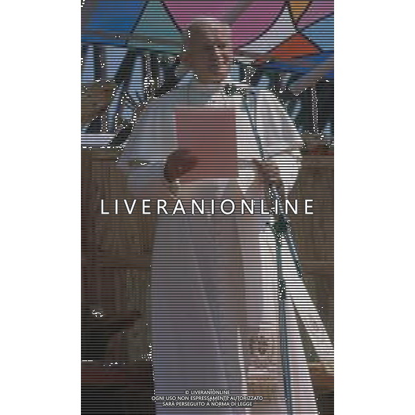 DIAP-RETROSPETTIVA PAPA GIOVANNI II -KAROL JOZEF WOJTYLA  NELLA FOTO PAPA GIOVANNI II -KAROL JOZEF WOJTYLA NELL\'ANNO 1991 A MANTOVA AG ALDO LIVERANI SAS 