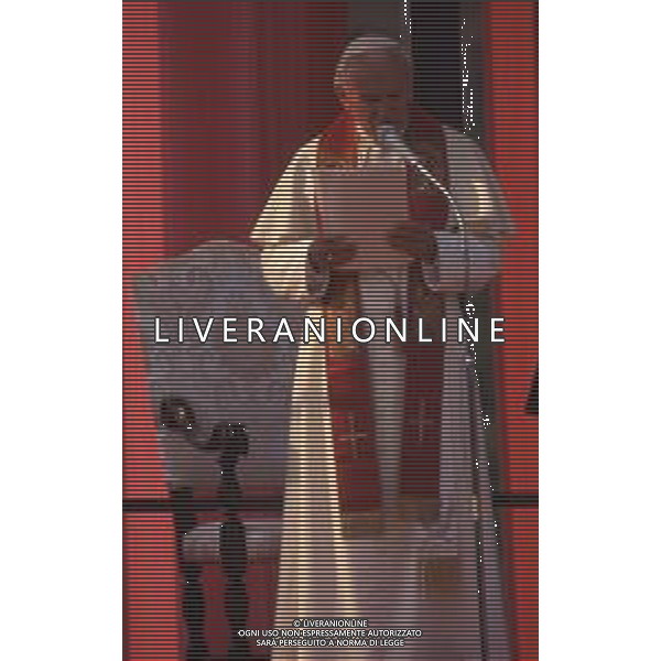 DIAP-RETROSPETTIVA PAPA GIOVANNI II -KAROL JOZEF WOJTYLA  NELLA FOTO PAPA GIOVANNI II -KAROL JOZEF WOJTYLA NELL\'ANNO 1991 A MANTOVA AG ALDO LIVERANI SAS 