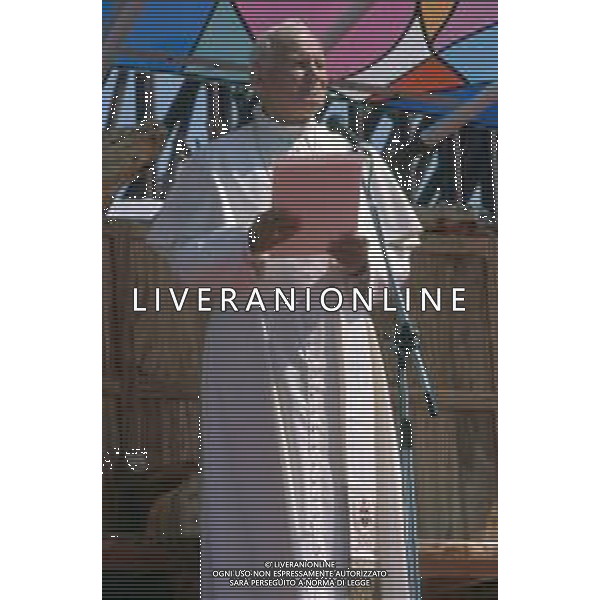 DIAP-RETROSPETTIVA PAPA GIOVANNI II -KAROL JOZEF WOJTYLA  NELLA FOTO PAPA GIOVANNI II -KAROL JOZEF WOJTYLA NELL\'ANNO 1991 A MANTOVA AG ALDO LIVERANI SAS 