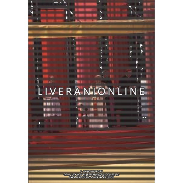 DIAP-RETROSPETTIVA PAPA GIOVANNI II -KAROL JOZEF WOJTYLA  NELLA FOTO PAPA GIOVANNI II -KAROL JOZEF WOJTYLA NELL\'ANNO 1991 A MANTOVA AG ALDO LIVERANI SAS 