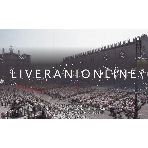 DIAP-RETROSPETTIVA PAPA GIOVANNI II -KAROL JOZEF WOJTYLA  NELLA FOTO PAPA GIOVANNI II -KAROL JOZEF WOJTYLA NELL\'ANNO 1991 A MANTOVA AG ALDO LIVERANI SAS 