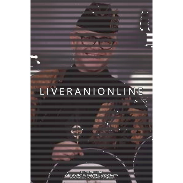 DIAP-RETROSPETTIVA ELTON JOHN CANTANTE NELLA FOTO ELTON JOHN AL FESTIVAL DI SANREMO NELL\'ANNO 1989 AG ALDO LIVERANI SAS 