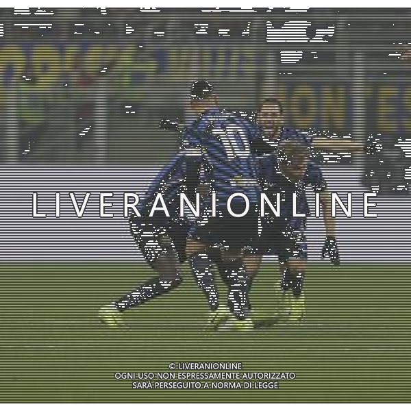 ESULTANZA DOPOGOL NICOLO\' BARELLA CON MARCUS THURAM E LAUTARO MARTINEZ E HAKAN CALHANOGLU - INTER - PARMA CAMPIONATO CALCIO SERIE A 06.12.2024 ©PAOLO GIAMPIETRI - AGENZIA ALDO LIVERANI SAS
