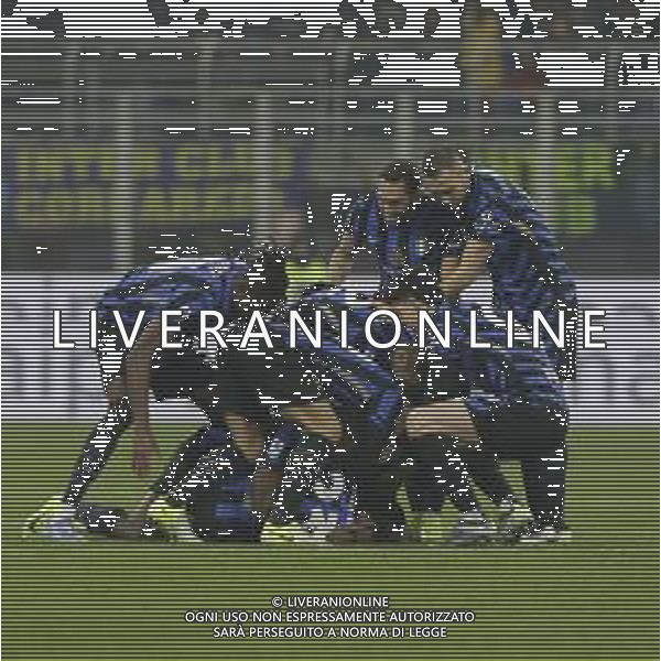 ESULTANZA DOPOGOL NICOLO\' BARELLA CON MARCUS THURAM E LAUTARO MARTINEZ E HAKAN CALHANOGLU - INTER - PARMA CAMPIONATO CALCIO SERIE A 06.12.2024 ©PAOLO GIAMPIETRI - AGENZIA ALDO LIVERANI SAS