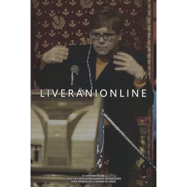 DIAP-RETROSPETTIVA ELTON JOHN CANTANTE NELLA FOTO ELTON JOHN ALLA TRASMISSIONE TELEVISIVA “QUELLI CHE IL CALCIO“ AG ALDO LIVERANI SAS 