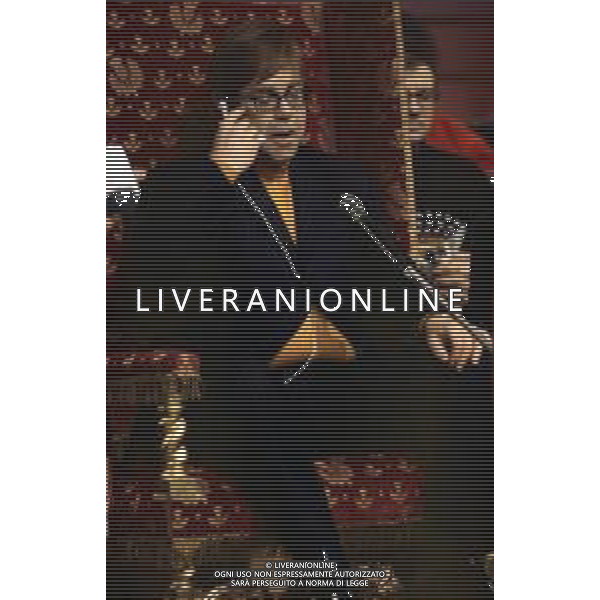 DIAP-RETROSPETTIVA ELTON JOHN CANTANTE NELLA FOTO ELTON JOHN ALLA TRASMISSIONE TELEVISIVA “QUELLI CHE IL CALCIO“ AG ALDO LIVERANI SAS 