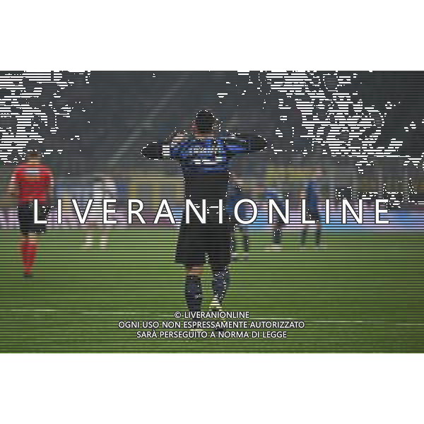 Inter FC vs Parma Calcio 1913 nella foto Lautaro Martinez (Inter) dopo un goal mancato Milano 06-12-2024 Stadio Giuseppe Meazza - San Siro Campionato Serie A TIM - 15ma giornata foto Tiziano Ballabio/Agenzia Aldo Liverani sas- AGENZIA ALDO LIVERANI SAS