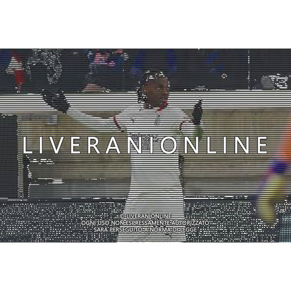 Rafael Leao of AC Milan gestures during Atalanta BC vs AC Milan, 15° Serie A Enilive 2024-25 game at Gewiss stadium in Bergamo (BG), Italy, on Dicember 06, 2024. (Photo by Davide Casentini)- AGENZIA ALDO LIVERANI SAS