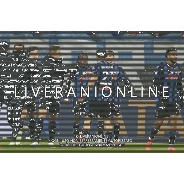Ademola Lookman of Atalanta BC celebrates after scoring during Atalanta BC vs AC Milan, 15° Serie A Enilive 2024-25 game at Gewiss stadium in Bergamo (BG), Italy, on Dicember 06, 2024. (Photo by Davide Casentini)- AGENZIA ALDO LIVERANI SAS