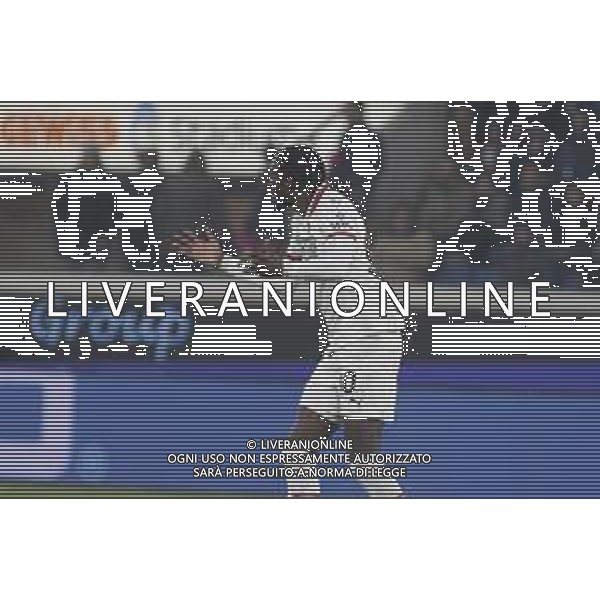 Tammy Abraham of AC Milan expresses disappointment during Atalanta BC vs AC Milan, 15° Serie A Enilive 2024-25 game at Gewiss stadium in Bergamo (BG), Italy, on Dicember 06, 2024. (Photo by Davide Casentini)- AGENZIA ALDO LIVERANI SAS