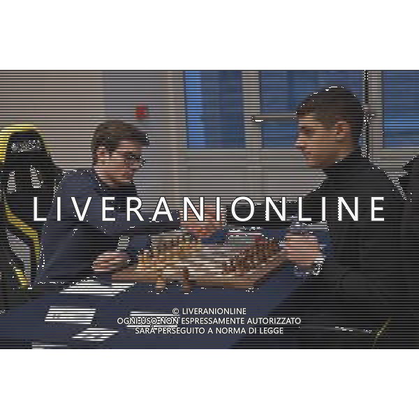 07.12..2024 Torino Campionato Assoluto Italiano di Scacchi ©Alessandro Falzone/Agenzia Aldo Liverani -Archivio di Stato Sale Espositive Nella foto: Inizio gara con Luca Moroni JR e Simone Pozzari