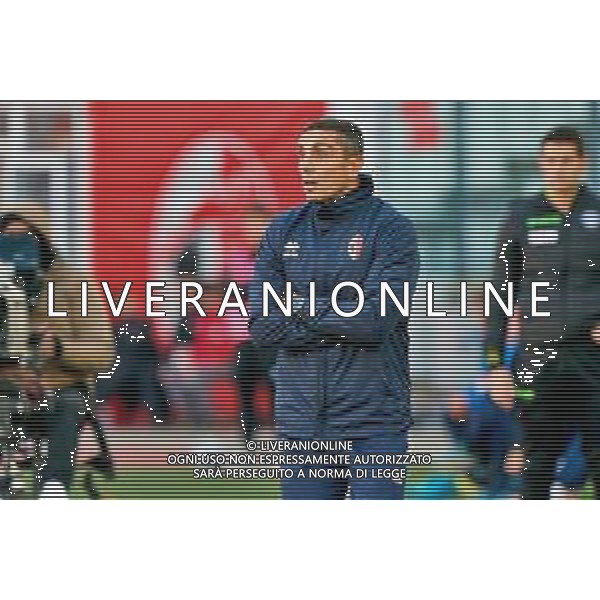 December 07, 2024 Bari, Italy - SSC Bari vs Cesena FC - Italian soccer serie B 2024/25 - San Nicola Stadium. In the pic: coach Moreno Longo of SSC Bari ©Emmanuele Mastrodonato - AGENZIA ALDO LIVERANI SAS