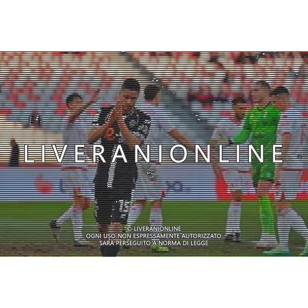 December 07, 2024 Bari, Italy - SSC Bari vs Cesena FC - Italian soccer serie B 2024/25 - San Nicola Stadium. In the pic: Andrea Ciofi of Cesena FC disappointment ©Emmanuele Mastrodonato - AGENZIA ALDO LIVERANI SAS
