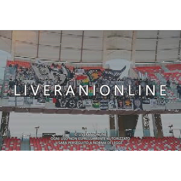 December 07, 2024 Bari, Italy - SSC Bari vs Cesena FC - Italian soccer serie B 2024/25 - San Nicola Stadium. In the pic: Supporters of Cesena FC- TIFOSI ©Emmanuele Mastrodonato - AGENZIA ALDO LIVERANI SAS