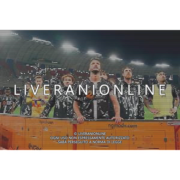 December 07, 2024 Bari, Italy - SSC Bari vs Cesena FC - Italian soccer serie B 2024/25 - San Nicola Stadium. In the pic: the Cesena FC players disappointed- ©Emmanuele Mastrodonato - AGENZIA ALDO LIVERANI SAS