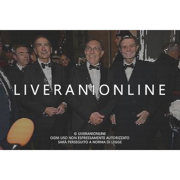 TVRG Prima alla Scala nella foto da SX Giuseppe Sala, Ignazio La Russa e Attilio Fontana Milano 07-12-2024 Ingressi per la Prima del Teatro alla Scala foto Roberto Garavaglia/Agenzia Aldo Liverani sas