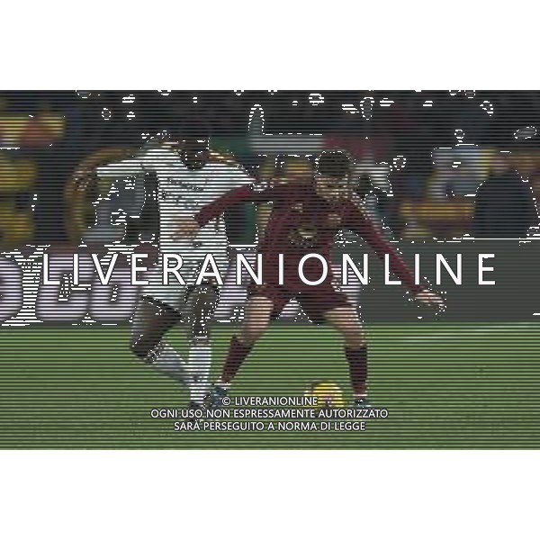 Roma vs Lecce Campionato Serie A Enilive - 15 Giornata Stadio Olimpico - Roma 07-12-2024 nella foto Pisilli e Keba ©Federico Gaetano - AGENZIA ALDO LIVERANI SAS