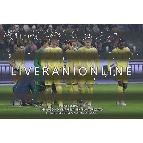 Torino 07.12.2024 Allianz Stadium @Manuela Viganti /Ag. Aldo Liverani sas Juventus vs Bologna Campionato Calcio Serie A Enilive 2024/2025 15a giornata Nella foto: i giocatori della juventus preoccupati per andrea cambiaso