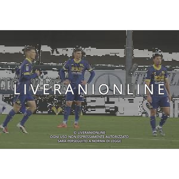Hellas Verona players expresses disappointment during Hellas Verona FC vs Empoli FC, 15° Serie A Enilive 2024-25 game at Marcantonio Bentegodi stadium in Verona (VR), Italy, on Dicember 08, 2024. (Photo by Davide Casentini) - AGENZIA ALDO LIVERANI SAS