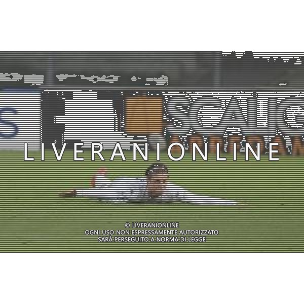 Lorenzo Colombo of Empoli FC celebrates after scoring during Hellas Verona FC vs Empoli FC, 15° Serie A Enilive 2024-25 game at Marcantonio Bentegodi stadium in Verona (VR), Italy, on Dicember 08, 2024. (Photo by Davide Casentini) - AGENZIA ALDO LIVERANI SAS