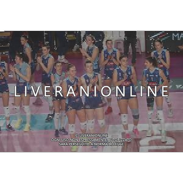 IMOLA 08 12 2024 CLAI IMOLA-AKADEMIA SAN\'ANNA MESSINA PALLAVOLO 1-3 SERIE A2 NELLA FOTO CLAI IMOLA PALLAVOLO DOPO LA PARTITA FOTO GIANNI SANNA-AG ALDO LIVERANI SAS