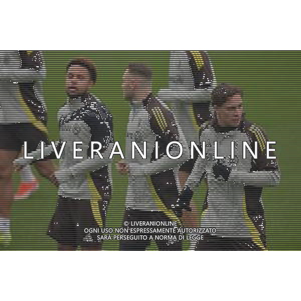 TVAF-Torino 10.12.2024 Continassa © Alessandro Falzone/Agenzia Aldo Liverani Allenamento Juventus Rifinitura partita Champions League Juventus vs Manchester City Nella foto: Gruppo in allenamento