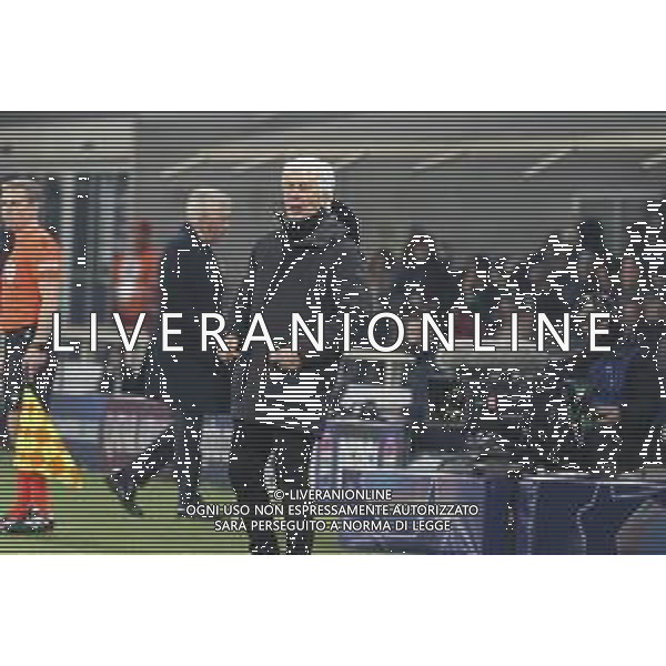 Gian Piero Gasperini Head Coach of Atalanta BC looks during Atalanta BC vs Rela Madrid FC, 6° round of Chanpions League 2024-25, game at Gewiss stadiumo in Bergamo (BG), Italy, on Dicember 10, 2024. (Photo by Davide Casentini)-AGENZIA ALDO LIVERANI SAS
