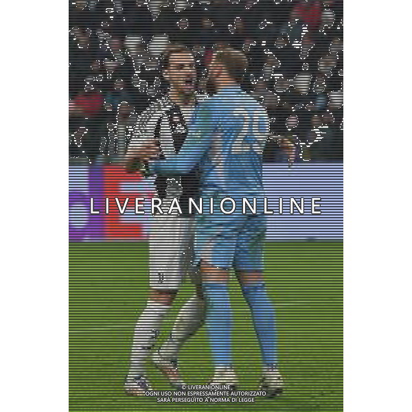 Torino 11.12.2024 Allianz Stadium ©Manuela Viganti/Agenzia Aldo Liverani Juventus vs Manchester City Uefa Champions League 2024/2025 6a giornata Nella foto: federico gatti e michele di gregorio