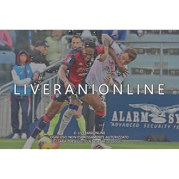 14-12-2024. Cagliari calcio-Atalanta calcio, 16° giornata Serie A calcio Italia 2024/2025, stadio Unipol Domus Cagliari. Foto Salvatore Moi/Agenzia Aldo Liverani s.as. Nella foto: Yerry Mina Cagliari, Mateo Retegui Atalanta ©MOI SALVATORE - AG ALDO LIVERANI SAS