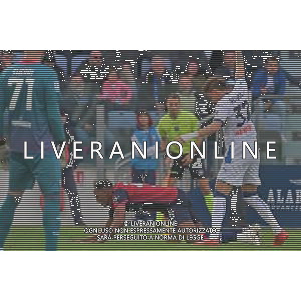 14-12-2024. Cagliari calcio-Atalanta calcio, 16° giornata Serie A calcio Italia 2024/2025, stadio Unipol Domus Cagliari. Foto Salvatore Moi/Agenzia Aldo Liverani s.as. Nella foto: Yerry Mina Cagliari, Mateo Retegui Atalanta ©MOI SALVATORE - AG ALDO LIVERANI SAS