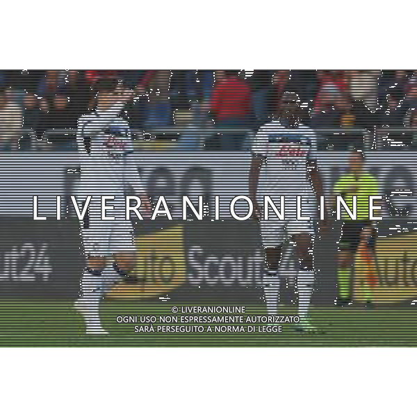 14-12-2024. Cagliari calcio-Atalanta calcio, 16° giornata Serie A calcio Italia 2024/2025, stadio Unipol Domus Cagliari. Foto Salvatore Moi/Agenzia Aldo Liverani s.as. Nella foto: Gol ed esultanza Atalanta contro Cagliari in trasferta allo stadio Unipol Domus. Segna: Zaniolo Nicolo’ ©MOI SALVATORE - AG ALDO LIVERANI SAS