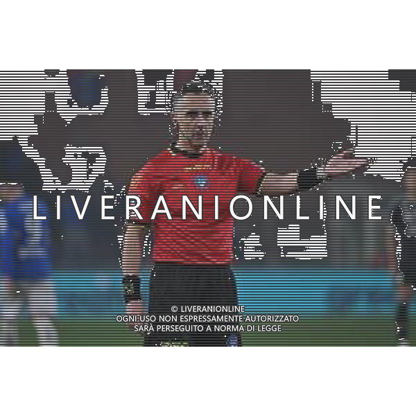 TVRG Sampdoria vs Spezia nella foto l\'arbitro Gianluca Aureliano di Bologna Genova 14-12-2024 Stadio Luigi Ferraris - Marassi Campionato Serie BKT - 17a giornata foto Roberto Garavaglia/Agenzia Aldo Liverani sas