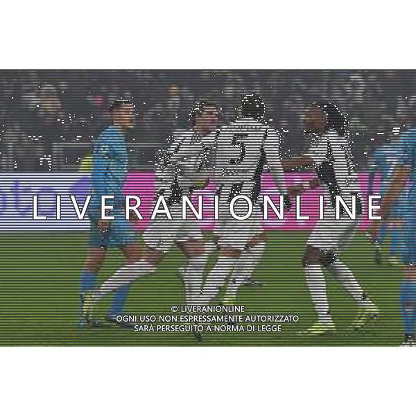 Torino 14.12.2024 Allianz Stadium @Manuela Viganti /Ag. Aldo Liverani sas Juventus vs Venezia Campionato Calcio Serie A Enilive 2024/2025 16a giornata Nella foto: esultanza juventus dopo il gol di dusan vlahovic ©Viganti - AG ALDO LIVERANI SAS
