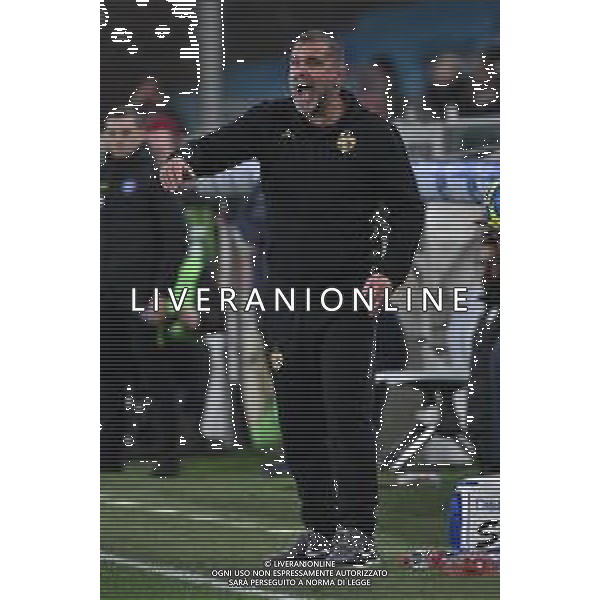 TVRG Sampdoria vs Spezia nella foto Luca D\'Angelo allenatore Spezia Genova 14-12-2024 Stadio Luigi Ferraris - Marassi Campionato Serie BKT - 17a giornata foto Roberto Garavaglia/Agenzia Aldo Liverani sas