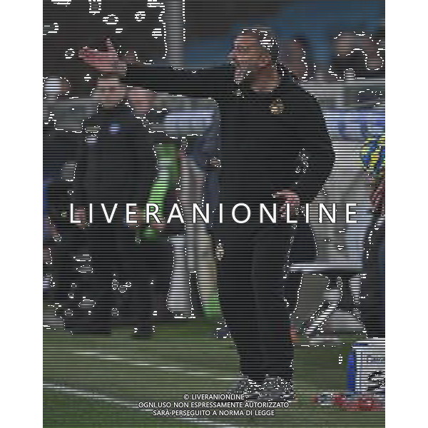 TVRG Sampdoria vs Spezia nella foto Luca D\'Angelo allenatore Spezia Genova 14-12-2024 Stadio Luigi Ferraris - Marassi Campionato Serie BKT - 17a giornata foto Roberto Garavaglia/Agenzia Aldo Liverani sas