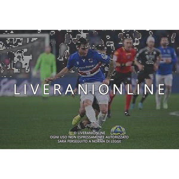 TVRG Sampdoria vs Spezia nella foto Leonardo Benedetti (Sampdoria) Genova 14-12-2024 Stadio Luigi Ferraris - Marassi Campionato Serie BKT - 17a giornata foto Roberto Garavaglia/Agenzia Aldo Liverani sas