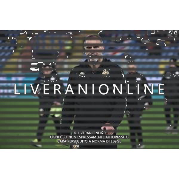 TVRG Sampdoria vs Spezia nella foto Luca D\'Angelo allenatore Spezia Genova 14-12-2024 Stadio Luigi Ferraris - Marassi Campionato Serie BKT - 17a giornata foto Roberto Garavaglia/Agenzia Aldo Liverani sas