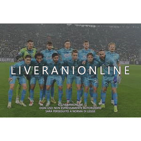 Torino 14.12.2024 Allianz Stadium @Manuela Viganti /Ag. Aldo Liverani sas Juventus vs Venezia Campionato Calcio Serie A Enilive 2024/2025 16a giornata Nella foto: la formazione del venezia da sx verso dx: filip stankovic, marin, sverko, jay idzes, michael svoboda, joel pohjanpalo, gaetano oristanio, gianluca busio, mikael ellertsson, hans nicolussi caviglia, magnus andersen, francesco zampano