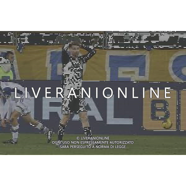 Antoine Hainaut of Parma AC expresses disappointment during Parma Calcio vs Hellas Verona FC, 16° Serie A Enilive 2024-25 game at Ennio Tardini stadium in Parma (PR), Italy, on Dicember 15, 2024. (Photo by Davide Casentini)- AG ALDO LIVERANI SAS