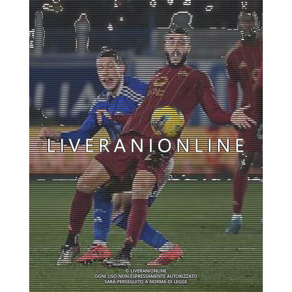 TVRG Como vs Roma nella foto Andrea Belotti (Como) e Mario Hermoso (Roma) Como 15-12-2024 Stadio Giuseppe Sinigaglia Campionato Serie A Enilive - 16a giornata foto Roberto Garavaglia/Agenzia Aldo Liverani sas