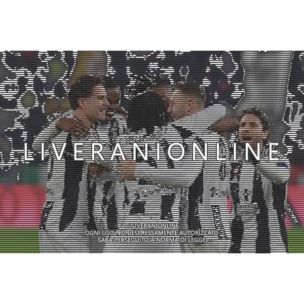 TVMV-Torino 17.12.2024 Allianz Stadium ©Manuela Viganti/Agenzia Aldo Liverani Juventus vs Cagliari Ottavi di Finale Coppa Italia Frecciarossa 2024/2025 Nella foto: esultanza juventus dopo il gol di teun koopmeiners ©Viganti/AGENZIA ALDO LIVERANI SAS