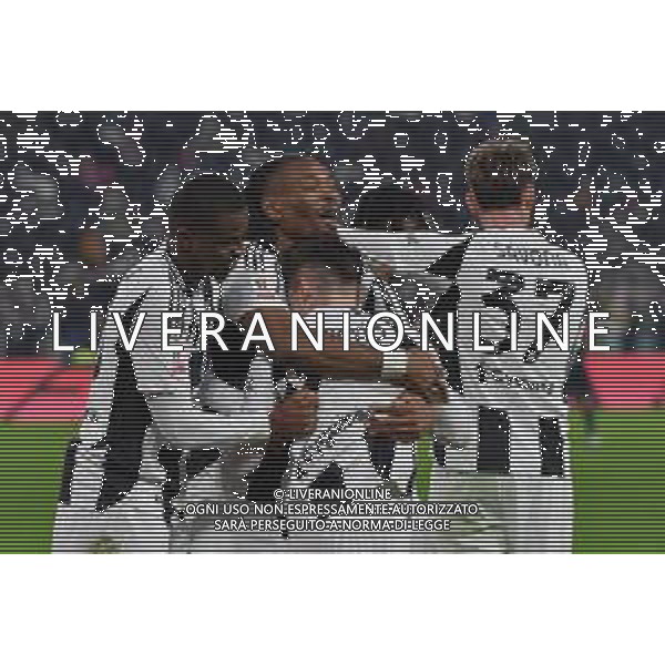 TVMV-Torino 17.12.2024 Allianz Stadium ©Manuela Viganti/Agenzia Aldo Liverani Juventus vs Cagliari Ottavi di Finale Coppa Italia Frecciarossa 2024/2025 Nella foto: esultanza juventus dopo il gol di francisco conceicao ©Viganti/AGENZIA ALDO LIVERANI SAS