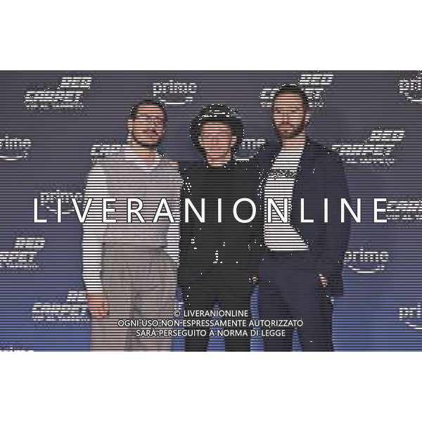 TVRG Photocall Vip al Tappeto nella foto Slim Dogs, primo a SX Maurizio Zingarelli Milano 17-12-2024 Photocall in occasione del lancio della trasmissione TV Vip al Tappeto foto Roberto Garavaglia/Agenzia Aldo Liverani sas