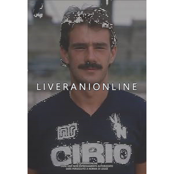 DIAP-RETROSPETTIVA PAOLO DAL FIUME CALCIATORE E ALLENATORE NELLA FOTO PAOLO DAL FIUME CON LA MAGLIA DEL NAPOLI CALCIO AG ALDO LIVERANI SAS 