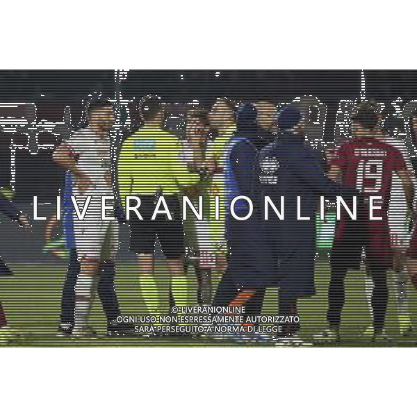 CITTADELLA - REGGIANA CAMPIONATO CALCIO SERIE BKT 21.12.2024 NELLA FOTO PROTESTE CON L’ARBITRO A FINE GARA ©P.G. -AGENZIA ALDO LIVERANI SAS