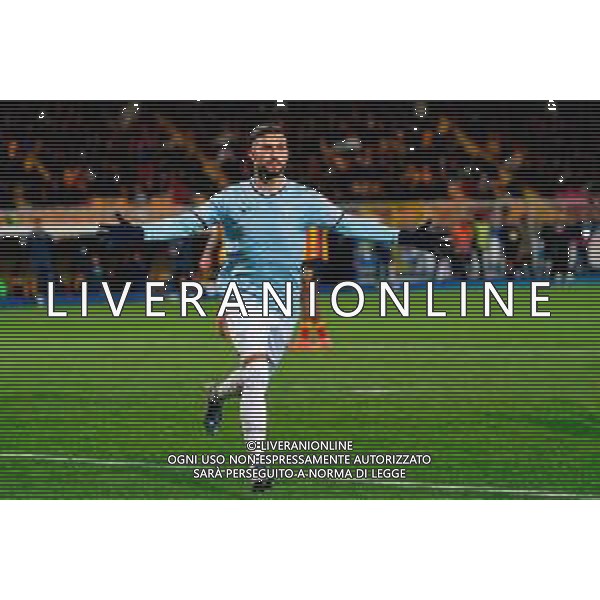TVEM December 21, 2024 Lecce, Italy - US Lecce vs SS Lazio - Italian soccer serie A 2024/25 - Via Del Mare Stadium. In the pic: Valentín Castellanos of SS Lazio celebrates after scoring a goal ©Emmanuele Mastrodonato -AGENZIA ALDO LIVERANI SAS